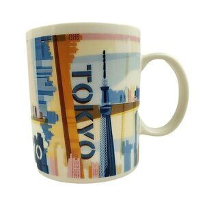 Starbucks Tokyo Ceramic Mug 2015 Japan Skyline Design Dishwasher Microwave Safe